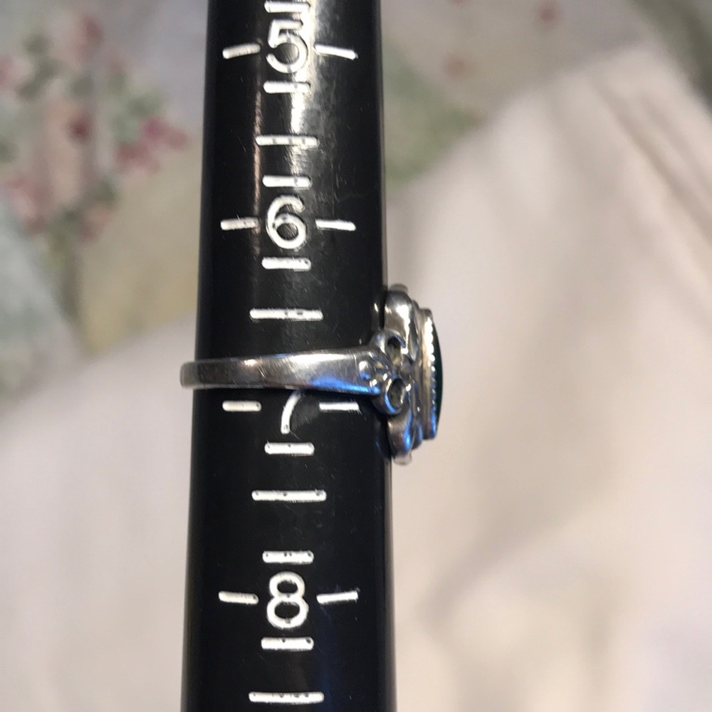 Solid Sterling Silver & Abalone Ring - image 5